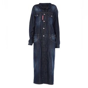 DSQUARED2 Women's Dark Blue Denim Overalls